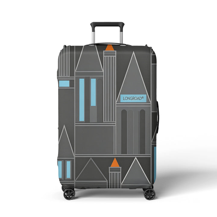 Women's suitcase cover with modern graphic design Bowlift