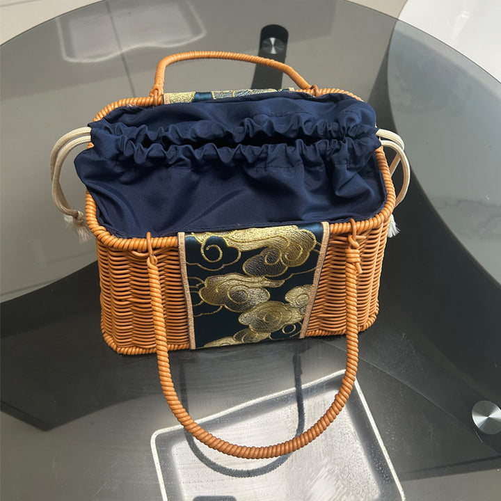 Decorative Woven Handcrafted Basket Bowlift