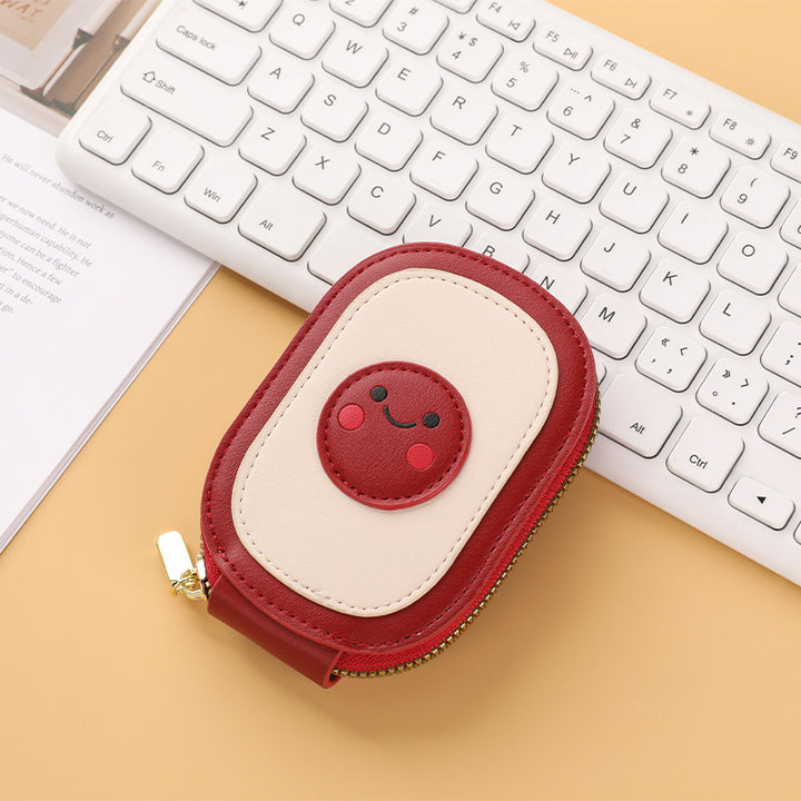 Cute Cartoon Zippered Coin Purse Bowlift