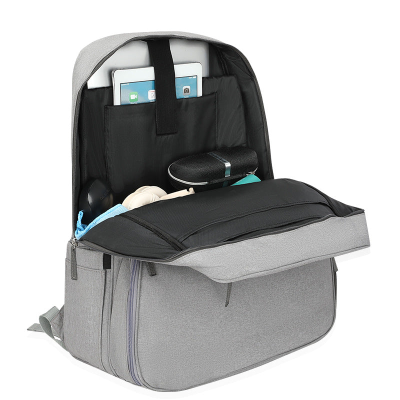 Multi-Compartment Fitness Backpack with Shoe Storage Bowlift
