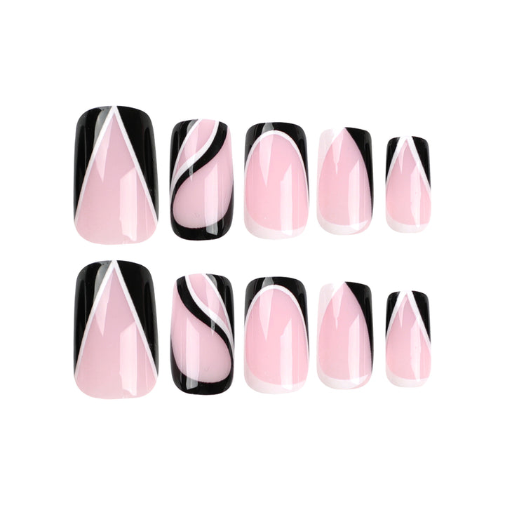 Artful Nail Extensions with Modern Design Bowlift