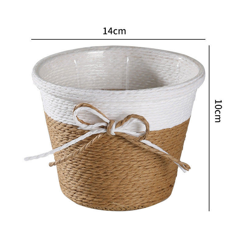 Heart-Shaped Woven Storage Basket Bowlift