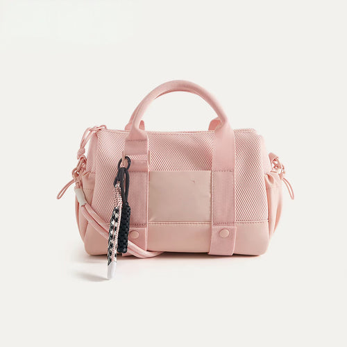 Practical sports bag with mesh structure and removable shoulder strap Bowlift