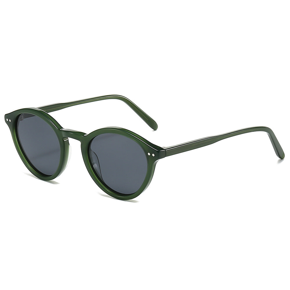 Women's fashionable sunglasses with trendy round lenses and stylish frame Bowlift