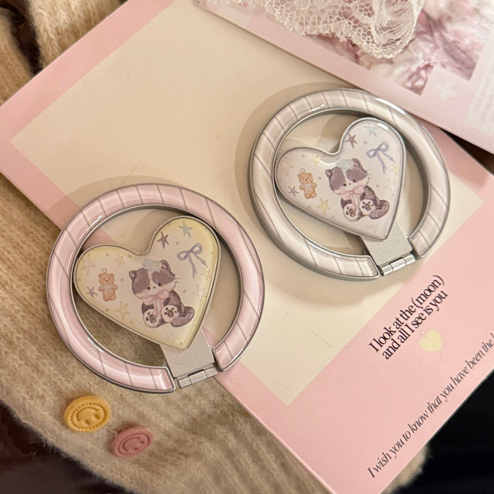 Heart-shaped hand mirror Bowlift