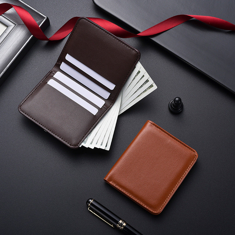 Slim Leather Bi-Fold Wallet Bowlift