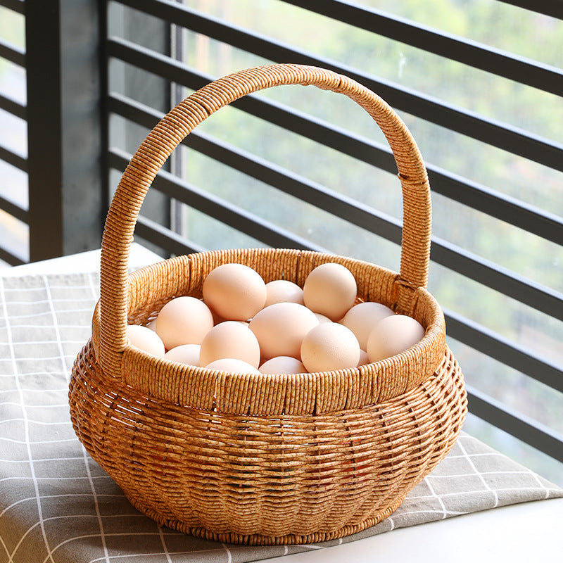 Handwoven Decorative Basket Bowlift