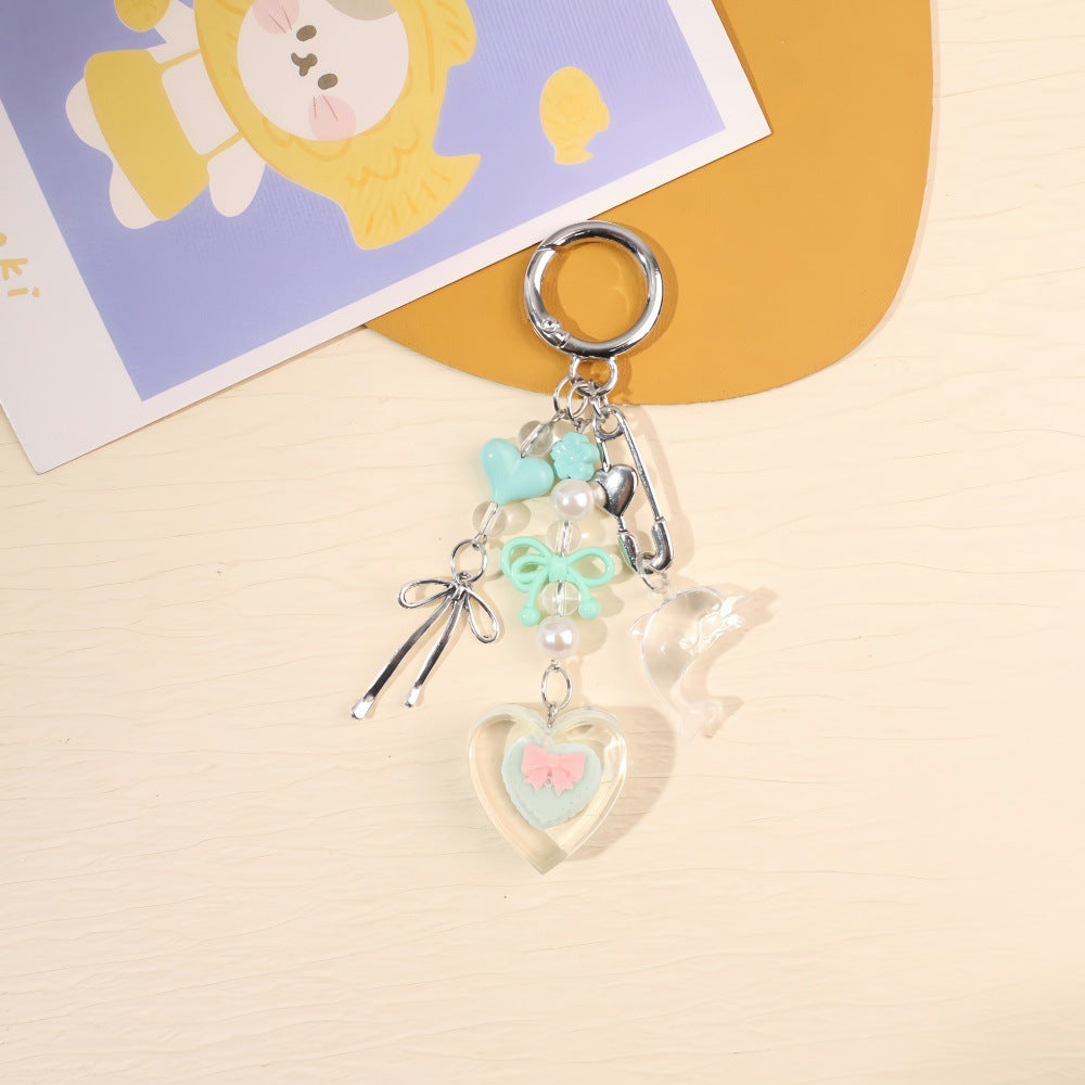 Playful keychain with colorful charms Bowlift