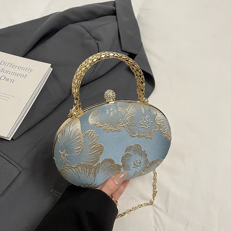 Elegant Floral Evening Clutch Bowlift