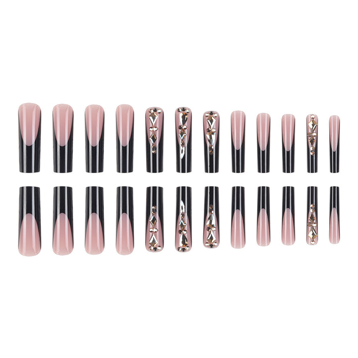 Glamorous Stiletto Press-On Nails with Rhinestone Accents Bowlift 1789085937