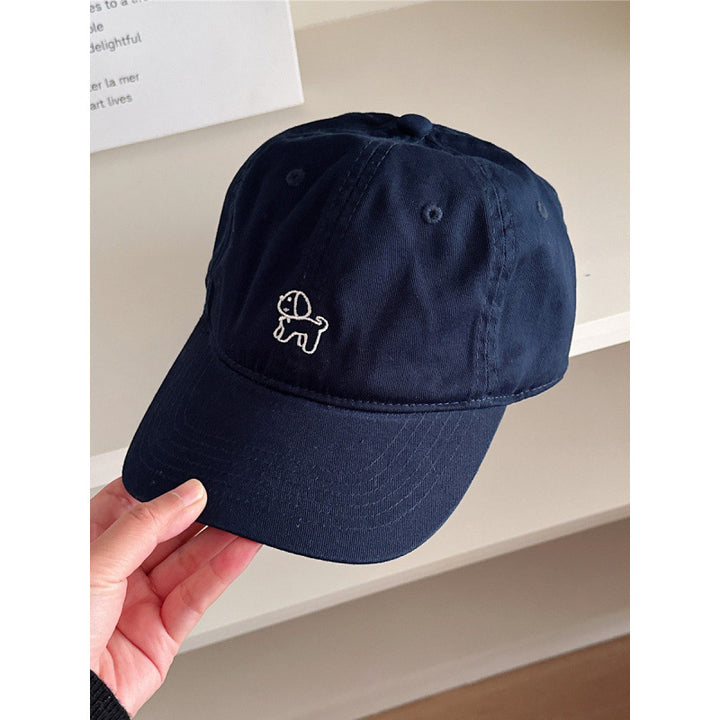 Women's Casual Embroidered Dog Baseball Cap Bowlift