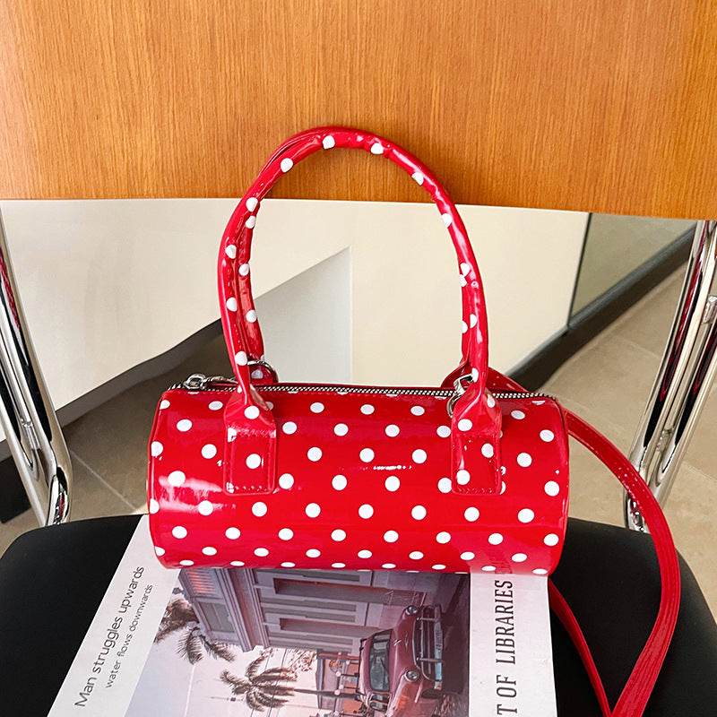 WoChic Structured Polka Dot Handbag Bowlift