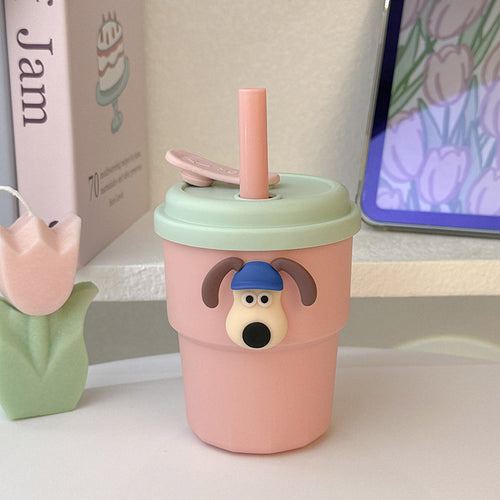 Ladies flexible drinking cup with animal design Bowlift
