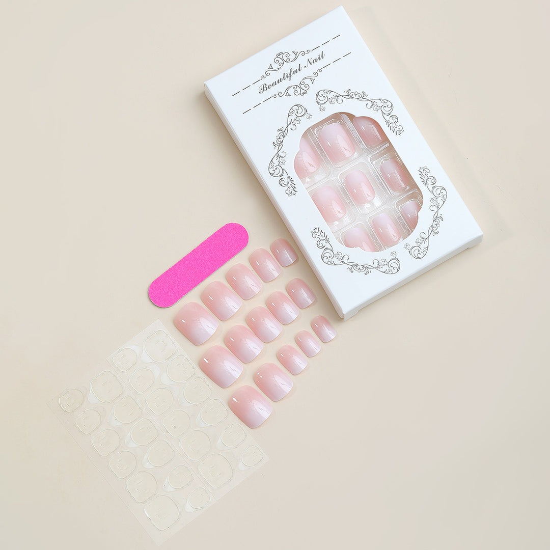 Artificial nail set with elegant natural finish Bowlift