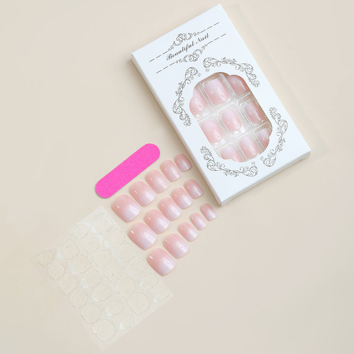Artificial nail set with elegant natural finish Bowlift
