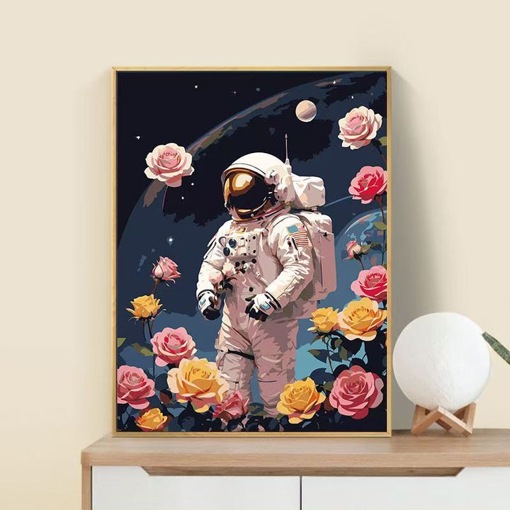 Astronaut Flower Art Print Bowlift