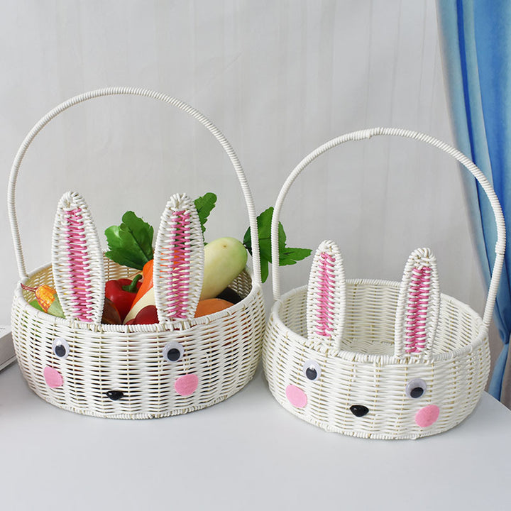 Bunny-Shaped Decorative Storage Basket Bowlift
