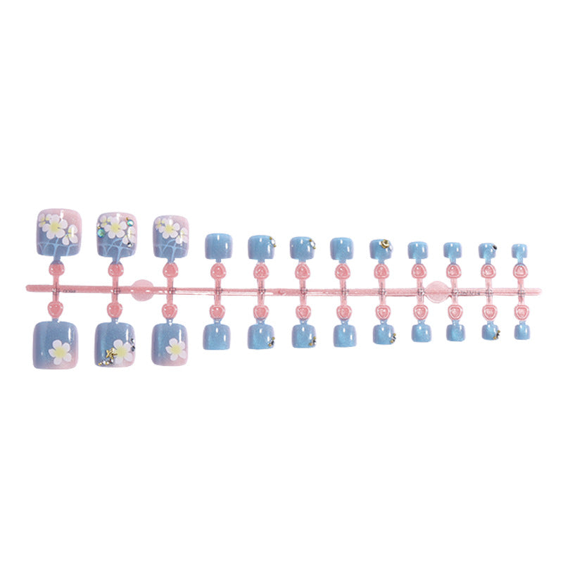 Floral Decorated Press-On Nail Kit Bowlift