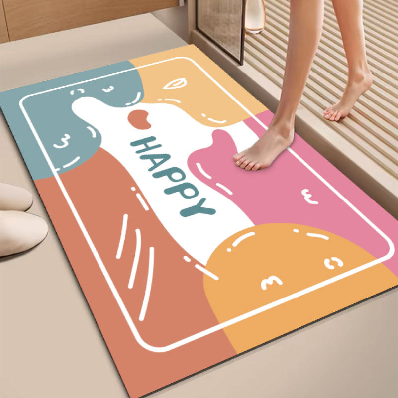 Absorbent Bathroom Mat Bowlift