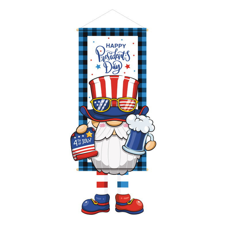 Unisex nan patriotic door banner with Uncle Sam motif Bowlift