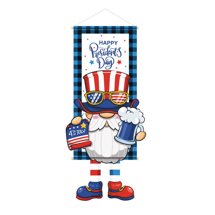 Unisex nan patriotic door banner with Uncle Sam motif Bowlift