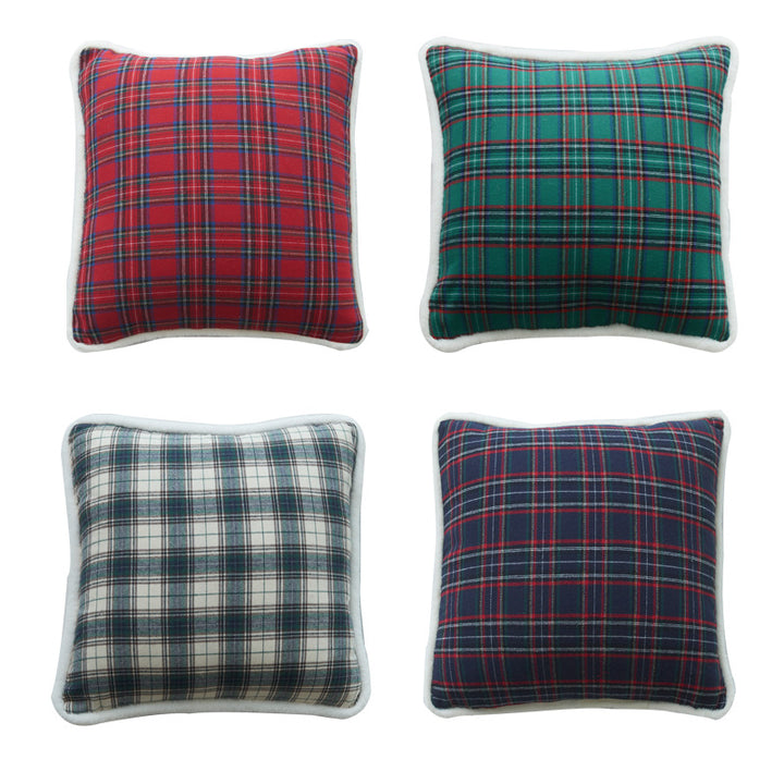 Cozy Plaid Decorative Cushion