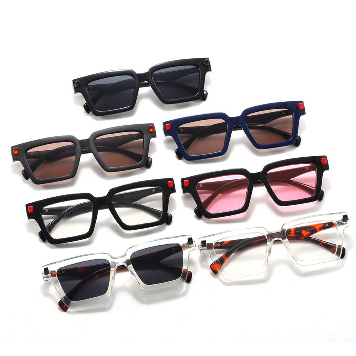 Ladies fashionable sunglasses with unique geometric accents Bowlift