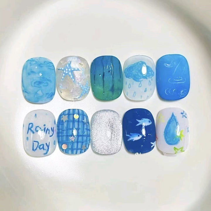 Artistic Press-On Nail Designs Bowlift