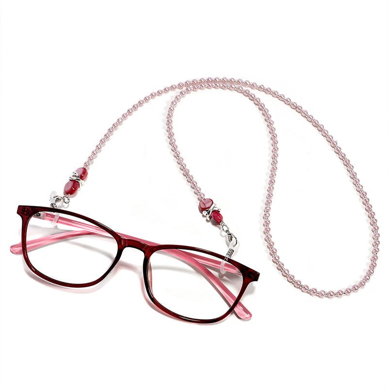 Elegant Faux Pearl Eyewear Chain Bowlift