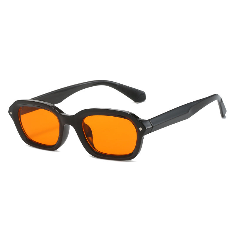 Ladies trendy rectangular sunglasses with completely transparent frame and UV protection Bowlift