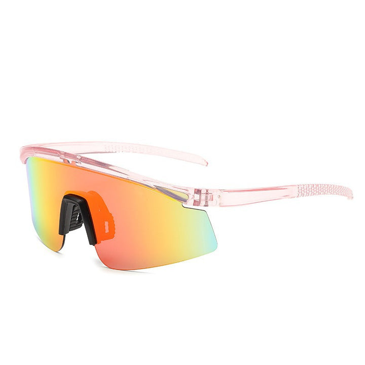 Unisex nan sporty wraparound sunglasses with polarized lenses and non-slip nose pad Bowlift