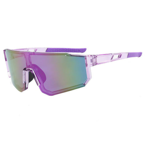 Women's sporty sunglasses in a futuristic design with a wide field of view Bowlift