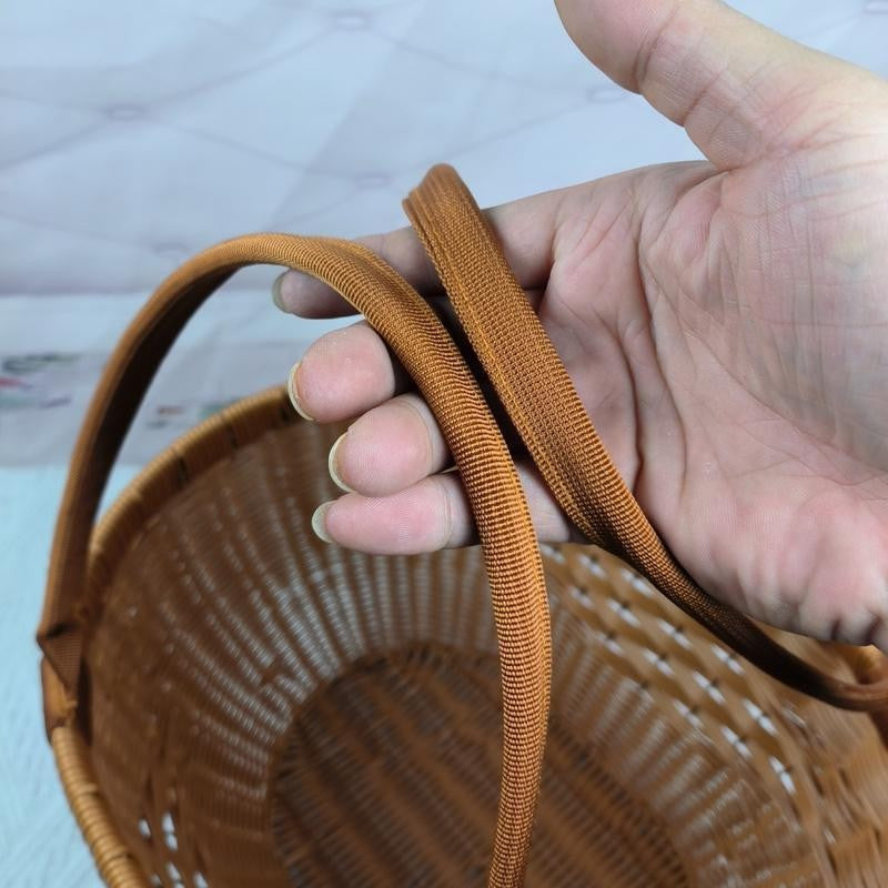 Stylish Woven Storage Basket with Comfortable Handles Bowlift