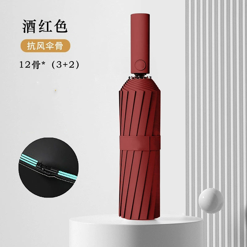 Women's Folding Umbrella with Sturdy Frame and UV Protection Bowlift