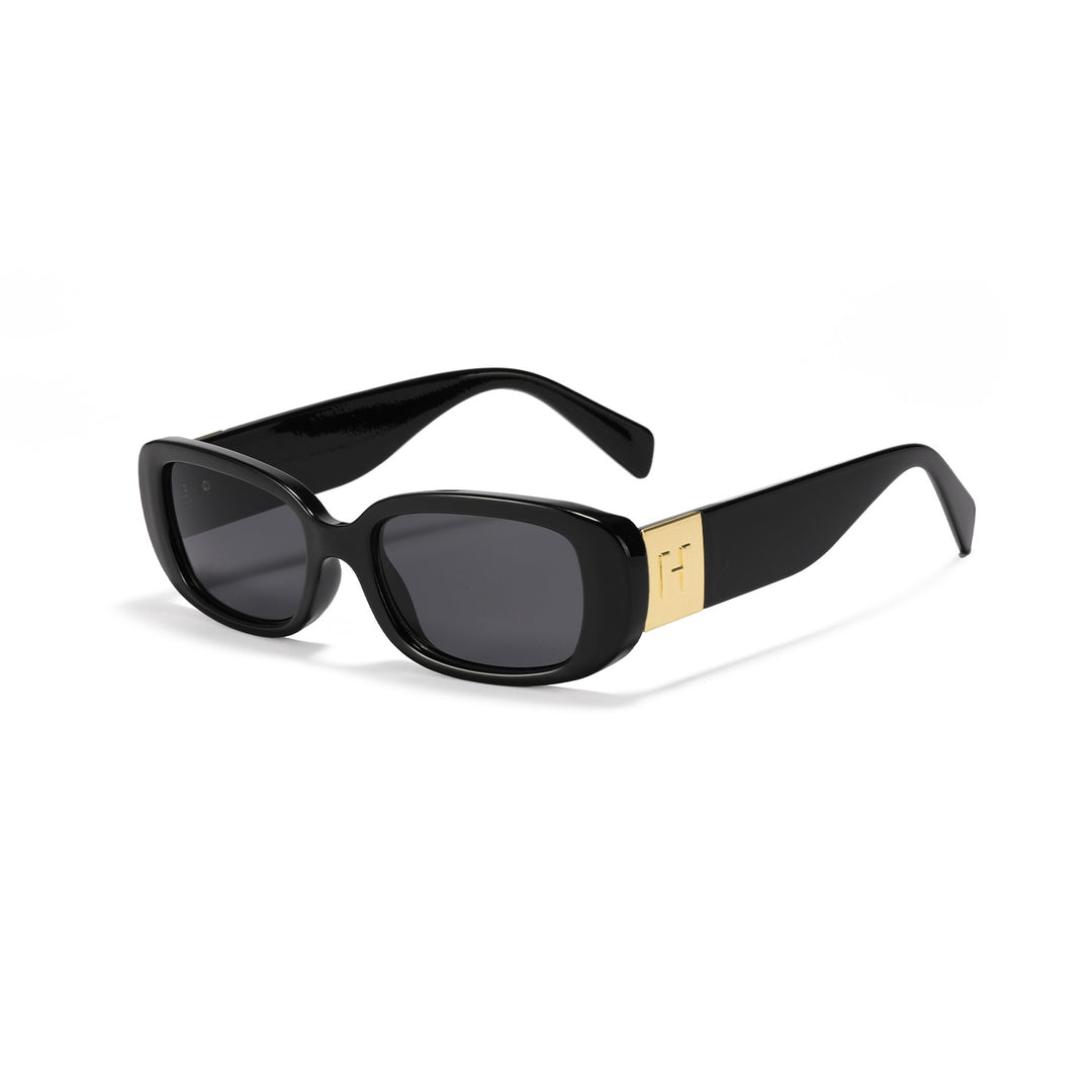 Ladies fashionable sunglasses with ergonomic plastic frame and wide UV protection lenses Bowlift