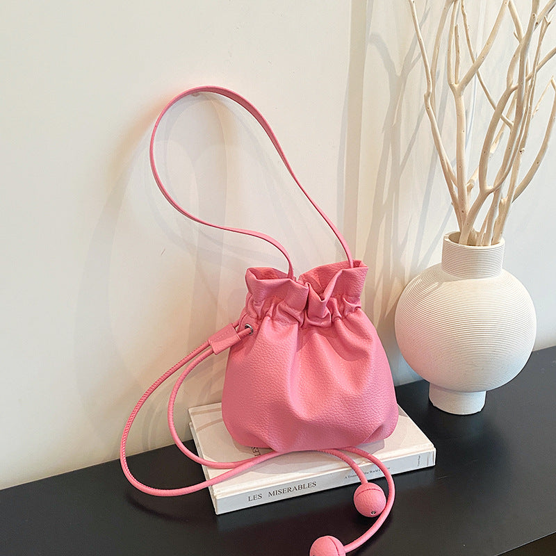 WoStylish Drawstring Bucket Handbag Bowlift