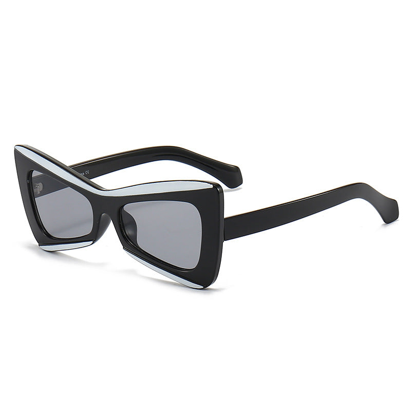 Women's Fashion Cat-Eye Sunglasses with Wide Frame Bowlift