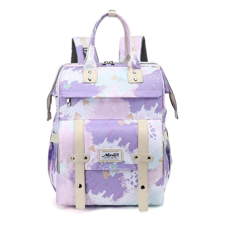 Stylish Animal Print Diaper Backpack Bowlift