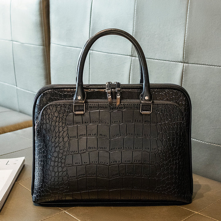Elegant Business Bag with Structured Design Bowlift