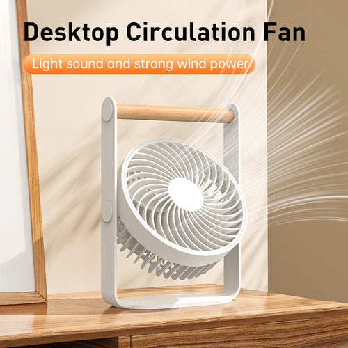Women's portable design fan with wooden handle Bowlift
