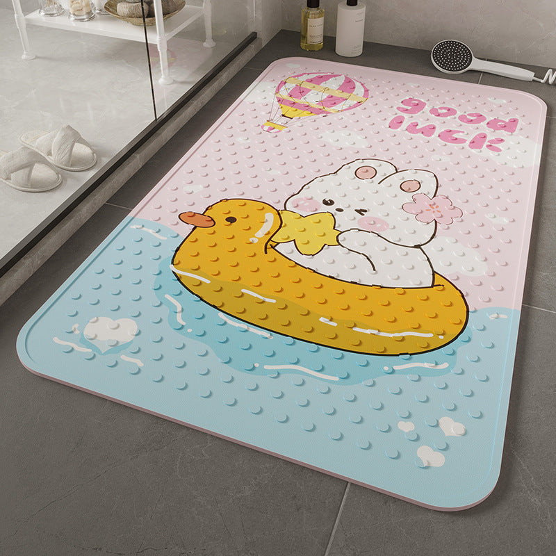 Cute Cartoon Bath Mat Bowlift