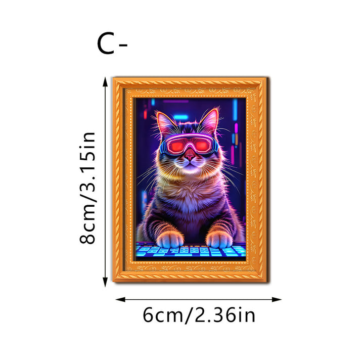 Decorative cat art with futuristic design Bowlift