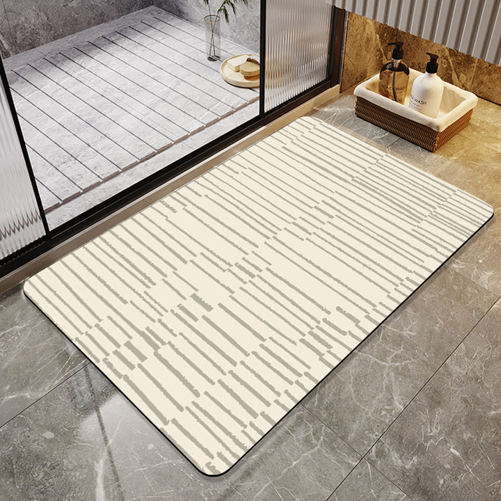 Geometric Patterned Bathroom Mat Bowlift