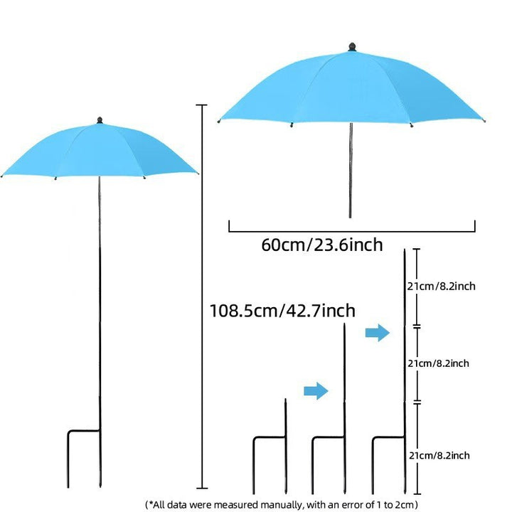 Women's sun protection umbrella with flexible tripod Bowlift