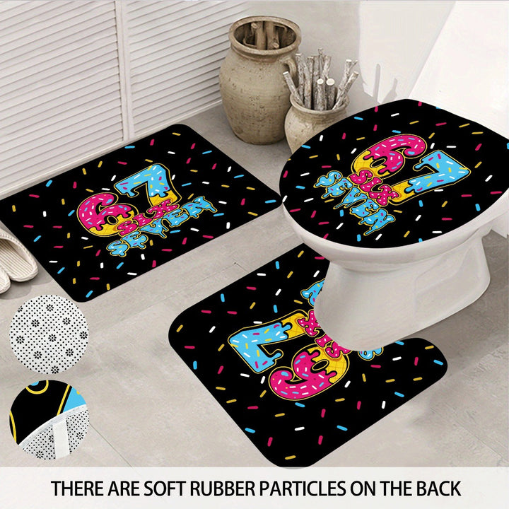 Colorful Dessert-Themed Bathroom Set Bowlift