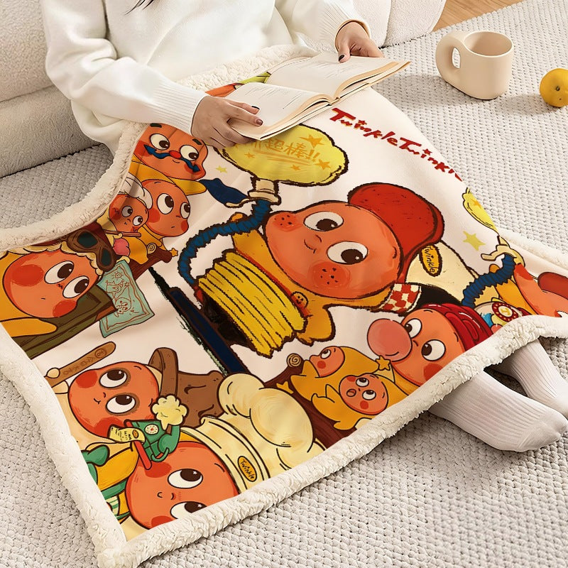 Soft Flannel Cartoon Fleece Blanket