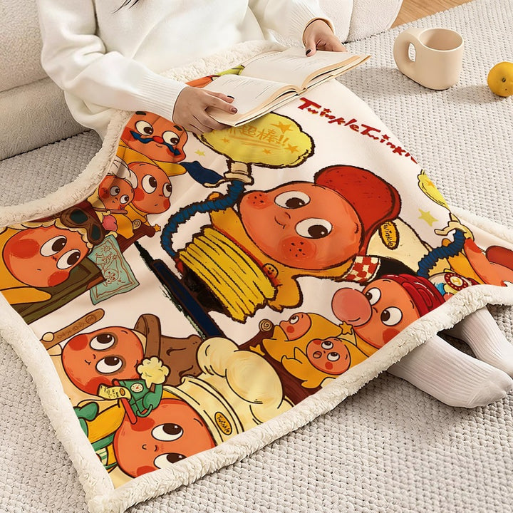 Soft Flannel Cartoon Fleece Blanket