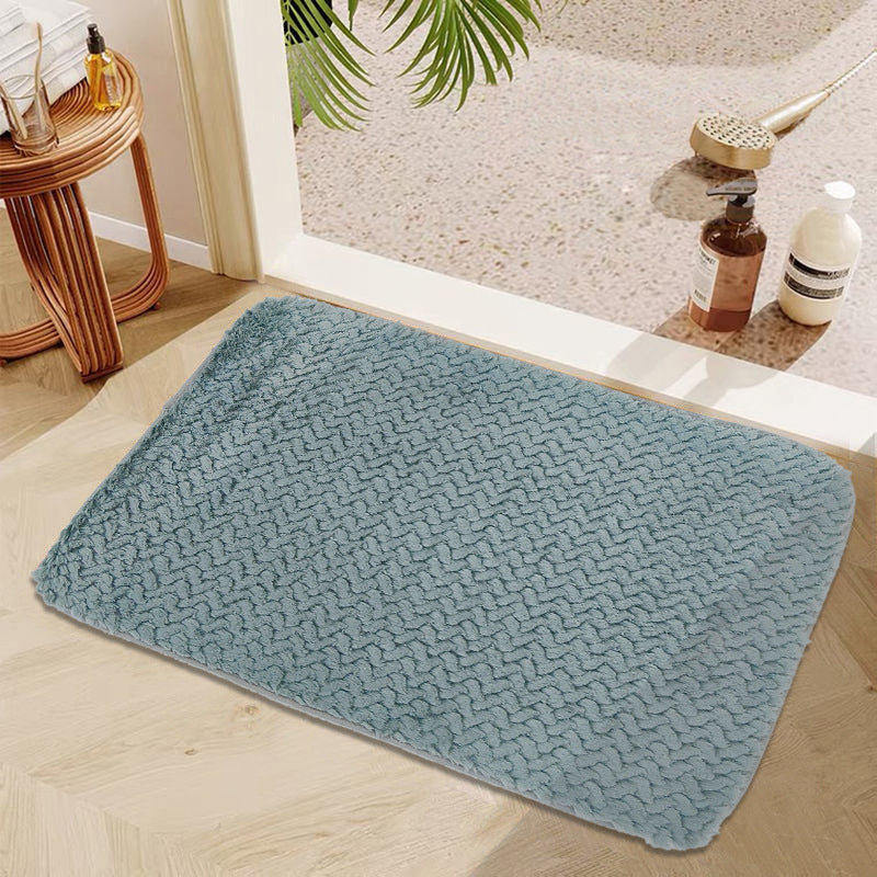 Soft Plush Bathroom Mat Set Bowlift