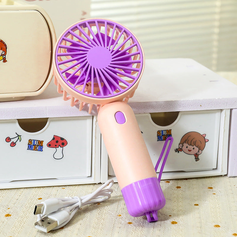Portable hand fan with ergonomic grip and USB charging function Bowlift