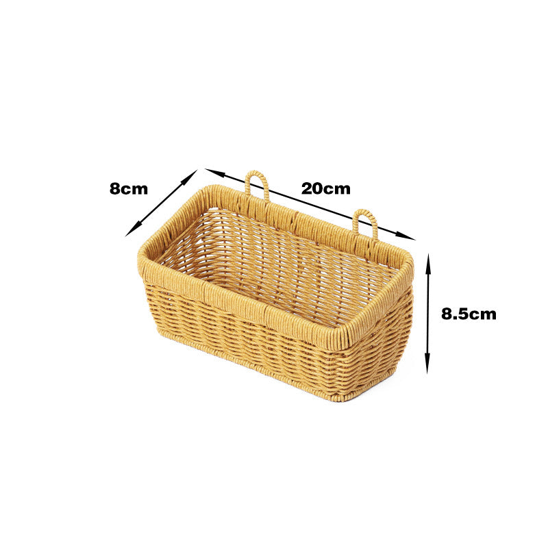 Handwoven Rectangular Storage Basket Bowlift